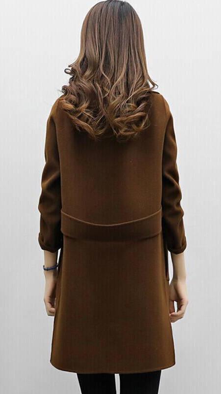 Florence | Refined Double-Breasted Long Trench Jacket