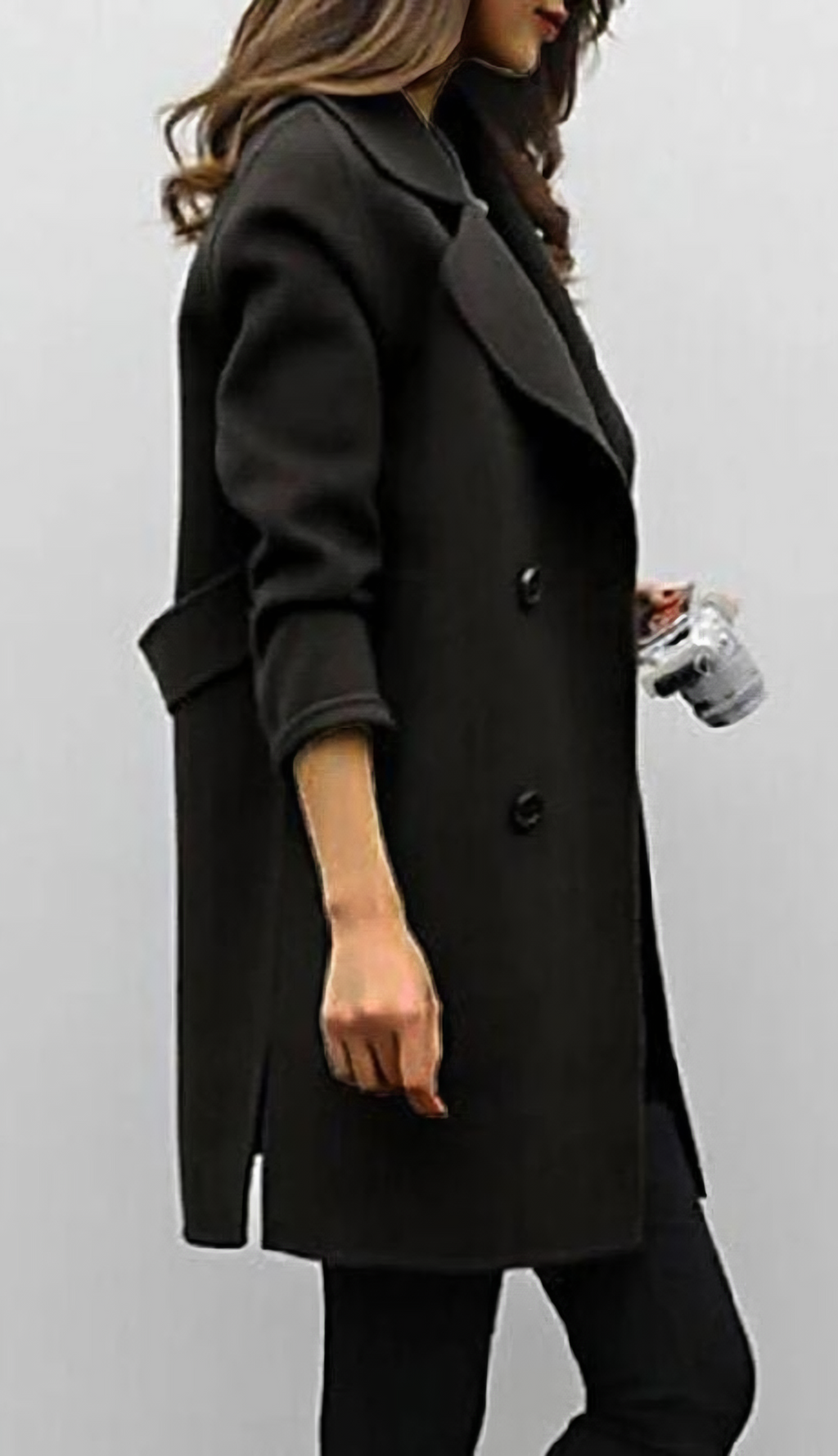 Florence | Refined Double-Breasted Long Trench Jacket