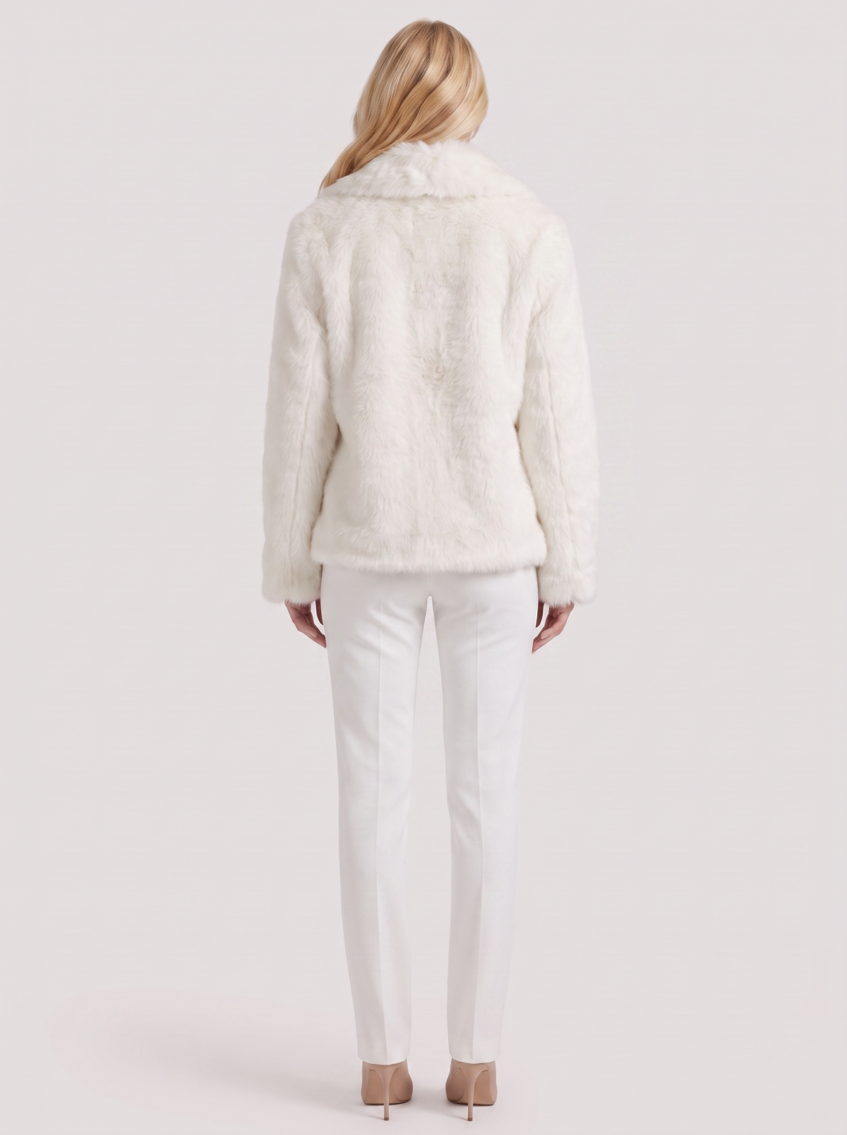 Florence | Refined Shaggy Notch Collar Fur Jacket