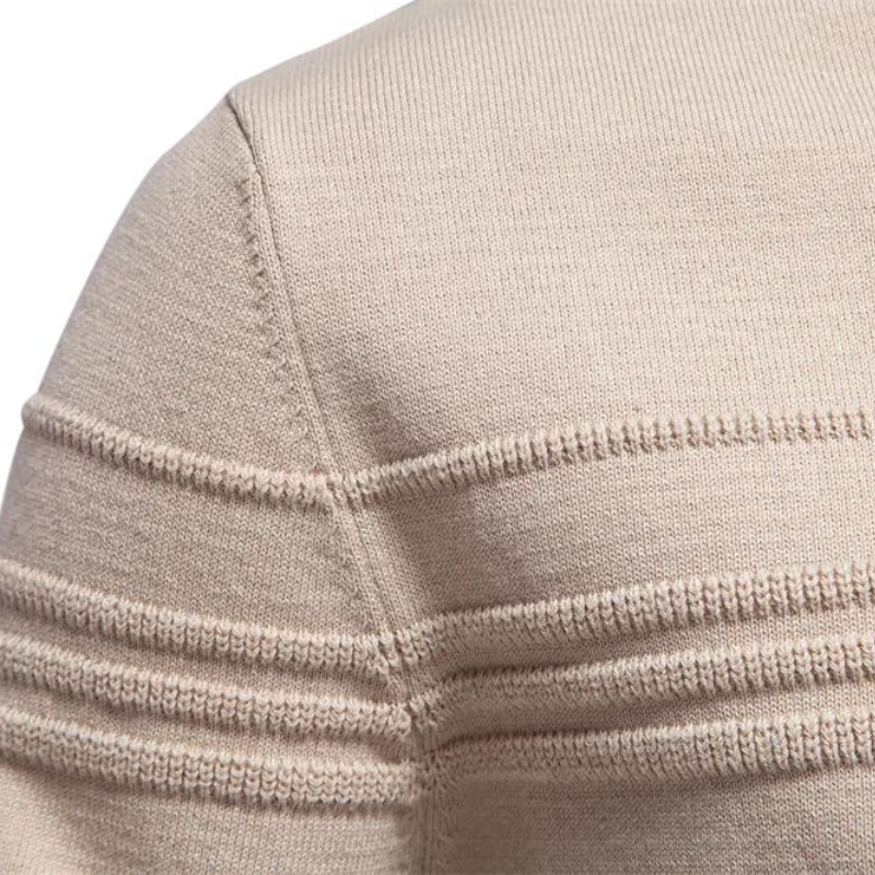 Frankie | Classic Textured Crew Neck Mens Knitted Jumper