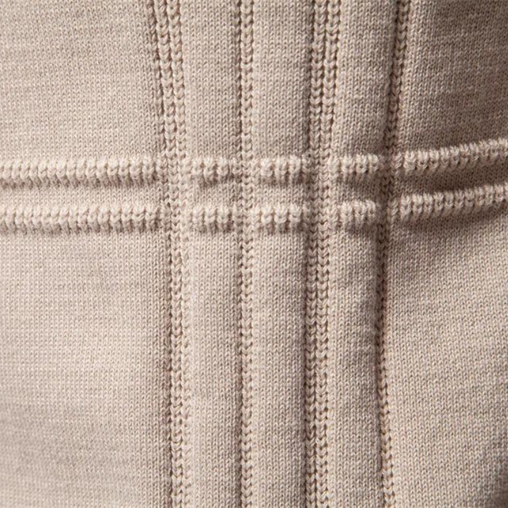 Frankie | Classic Textured Crew Neck Mens Knitted Jumper