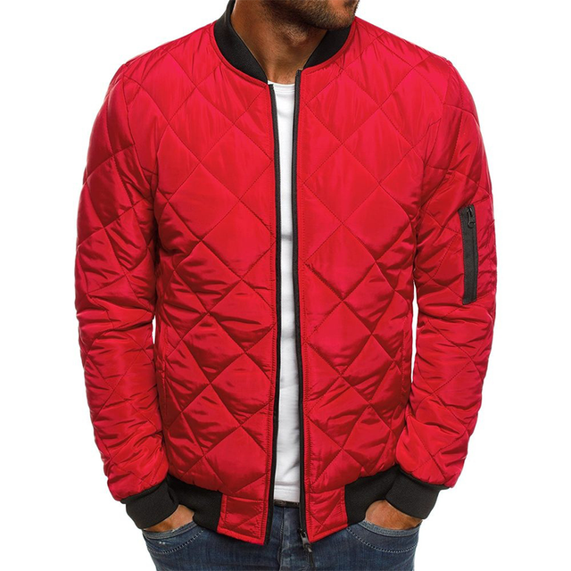 Freddie | Elegant Quilted Diamond Bomber Jacket