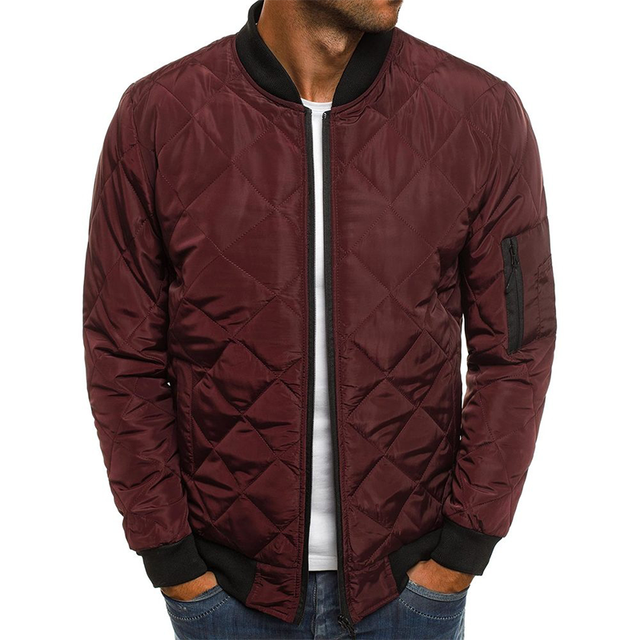 Freddie | Elegant Quilted Diamond Bomber Jacket