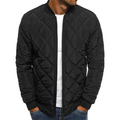 Freddie | Elegant Quilted Diamond Bomber Jacket
