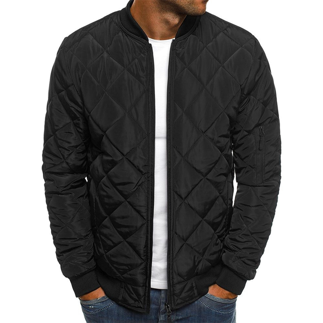 Freddie | Elegant Quilted Diamond Bomber Jacket