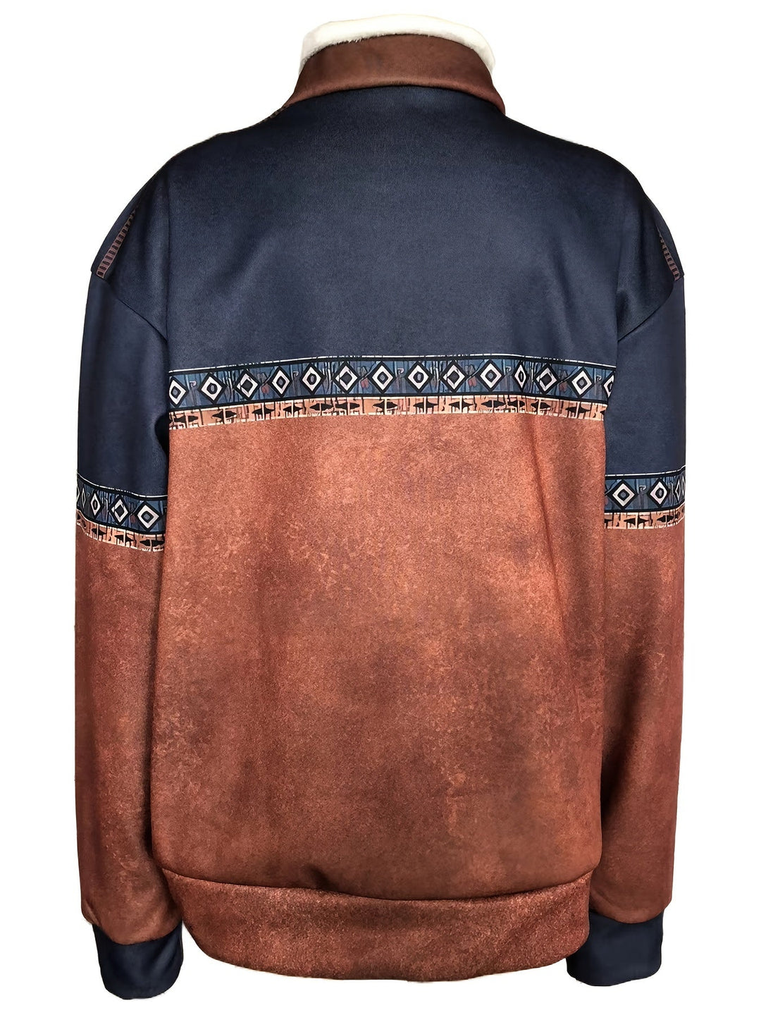 Freddie | Geometric Half Zip Mens Fleece Jacket
