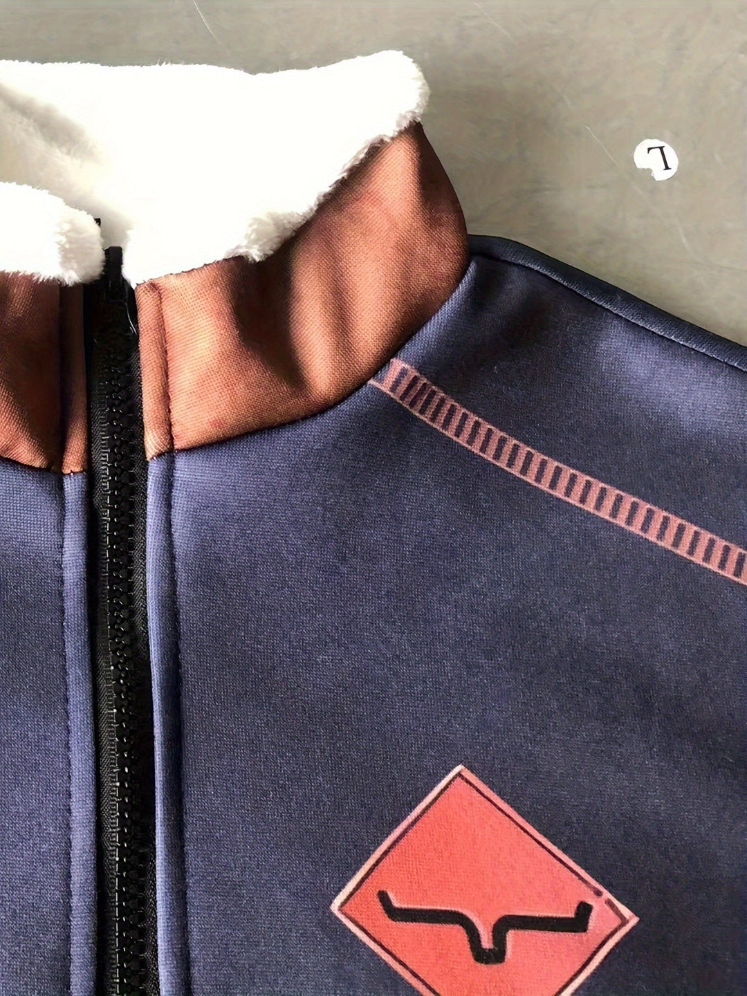Freddie | Geometric Half Zip Mens Fleece Jacket