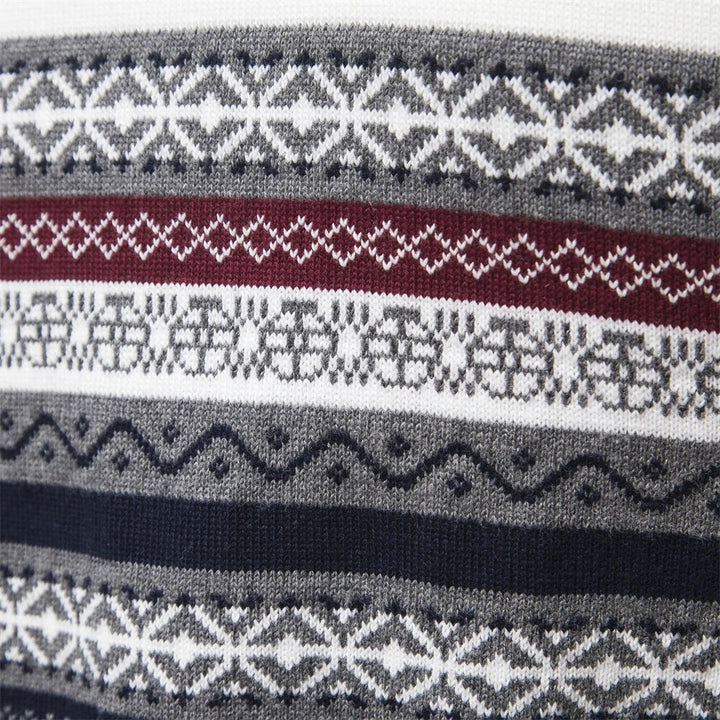 Frederick | Half Zip Fair Isle Mens Knitted Jumper
