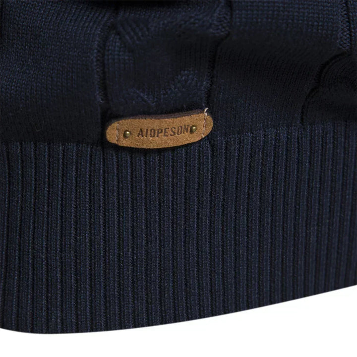 Frederick | Half Zip Fair Isle Mens Knitted Jumper