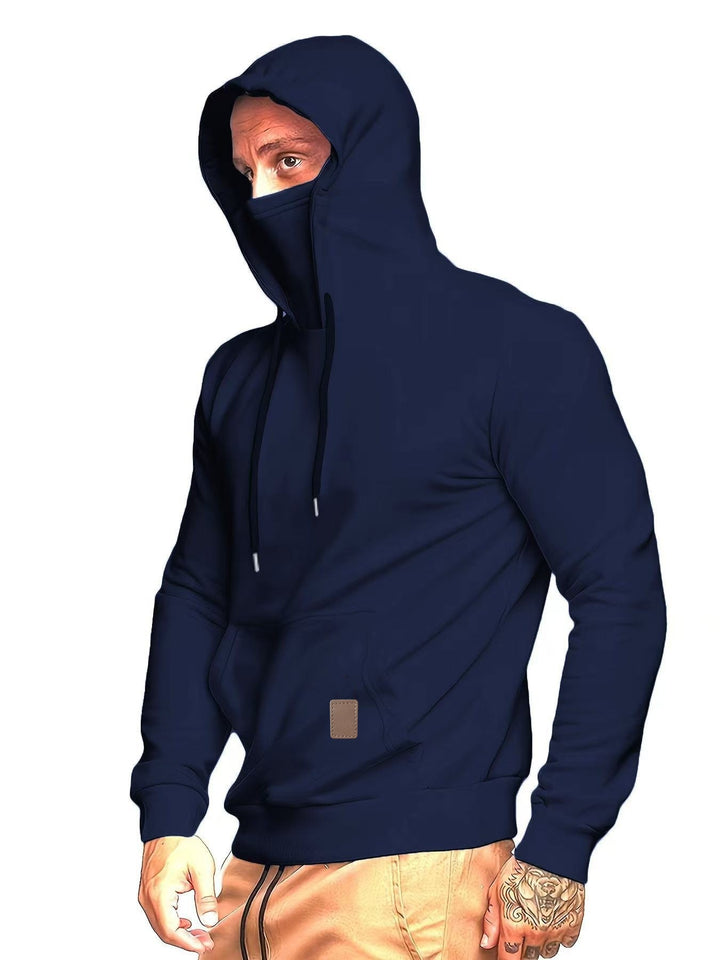 Frederick | Muscle Fit Masked Pullover Mens Hoodie