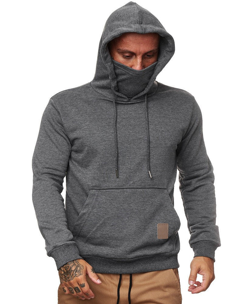 Frederick | Muscle Fit Masked Pullover Mens Hoodie