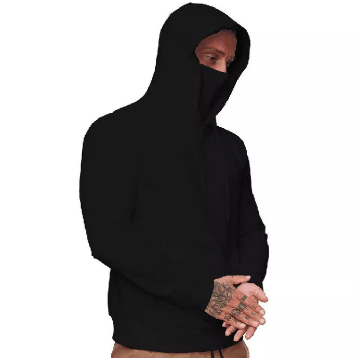 Frederick | Muscle Fit Masked Pullover Mens Hoodie