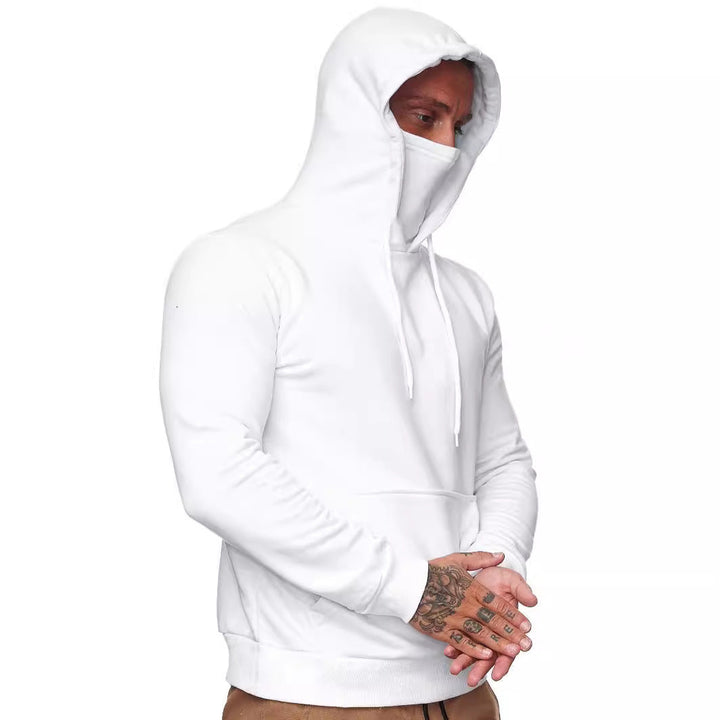 Frederick | Muscle Fit Masked Pullover Mens Hoodie