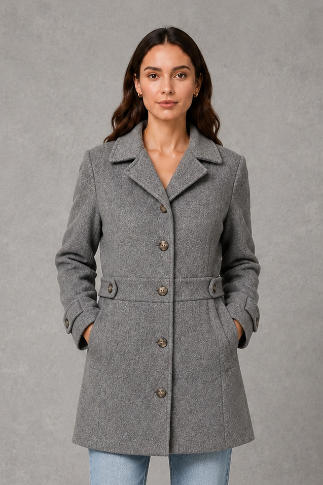 Freya | Sophisticated Tailored Longline Plus Size Coat