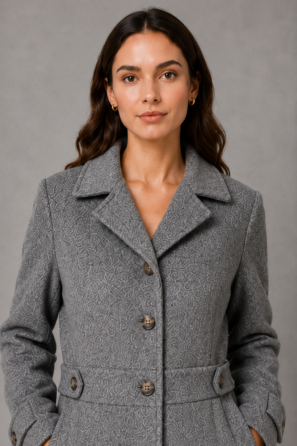Freya | Sophisticated Tailored Longline Plus Size Coat