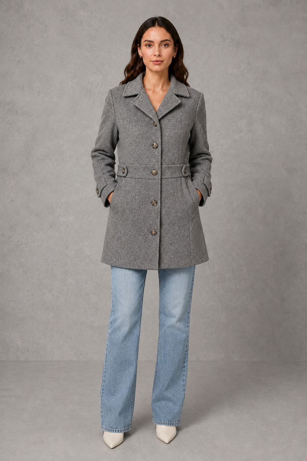 Freya | Sophisticated Tailored Longline Plus Size Coat
