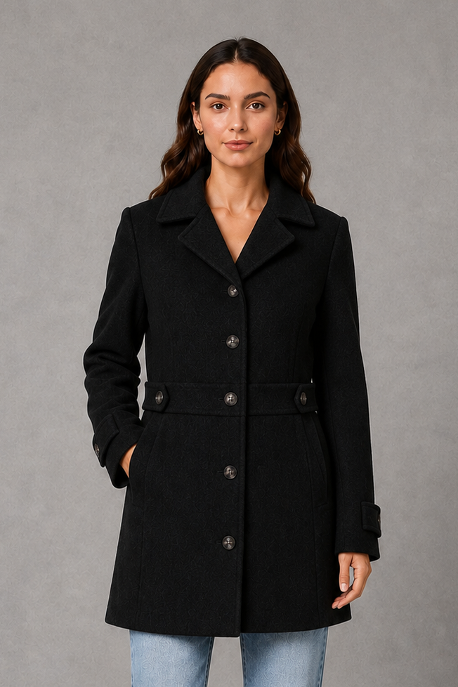 Freya | Sophisticated Tailored Longline Plus Size Coat