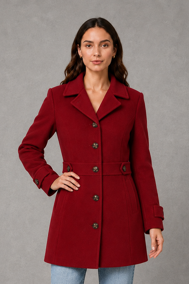 Freya | Sophisticated Tailored Longline Plus Size Coat