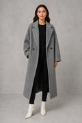 Freya | Stylish Longline Textured Long Jacket Maxi Coat