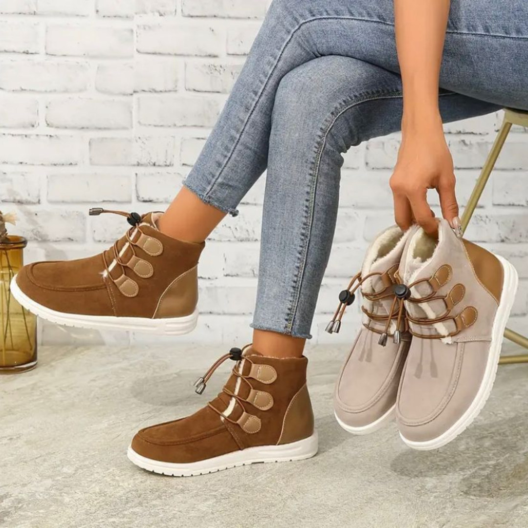 Grace | Classic Toggle Lace Up Ankle Winter Boots