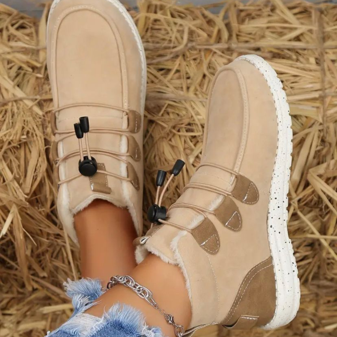 Grace | Classic Toggle Lace Up Ankle Winter Boots