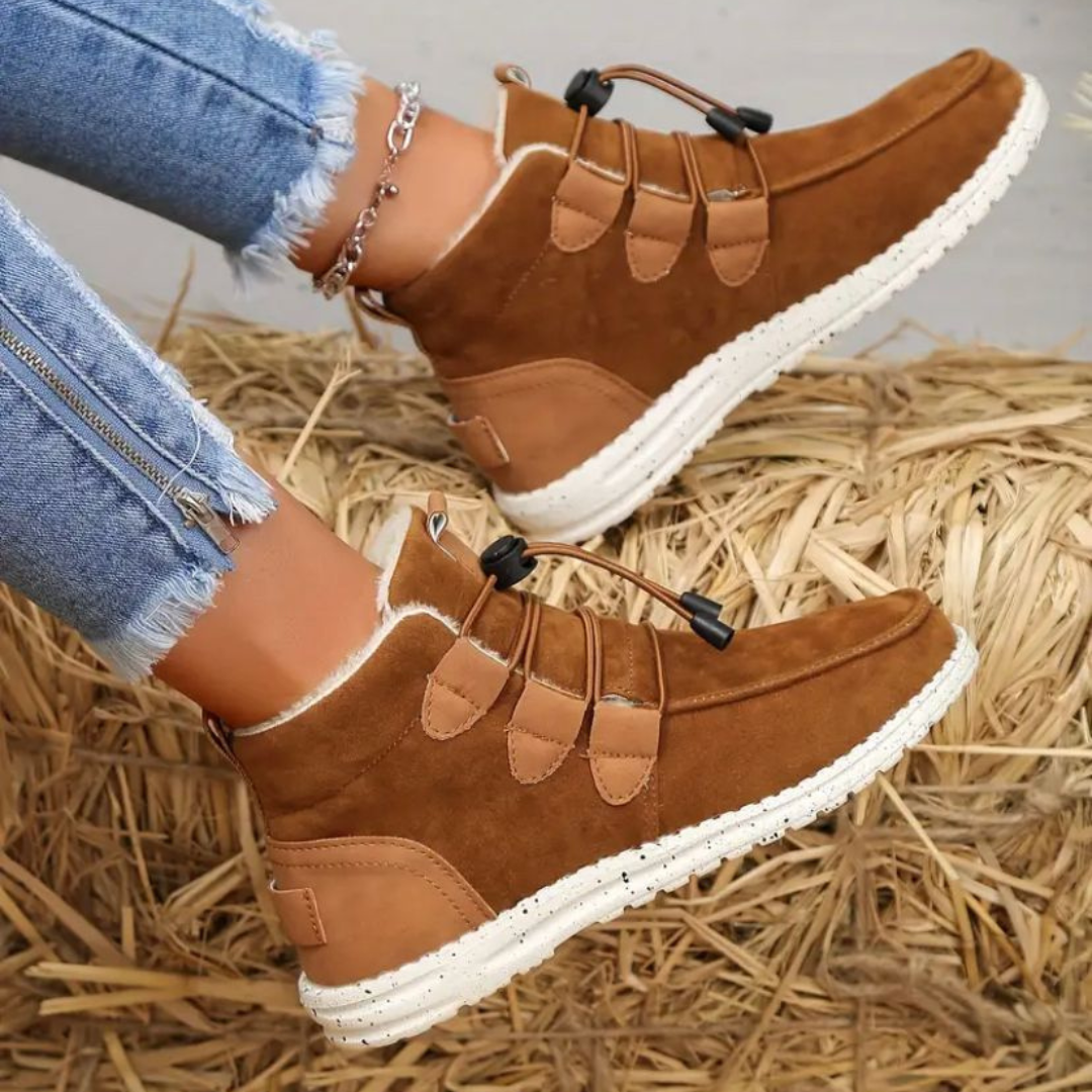 Grace | Classic Toggle Lace Up Ankle Winter Boots
