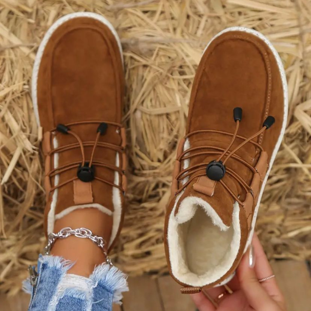 Grace | Classic Toggle Lace Up Ankle Winter Boots