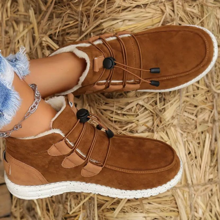 Grace | Classic Toggle Lace Up Ankle Winter Boots