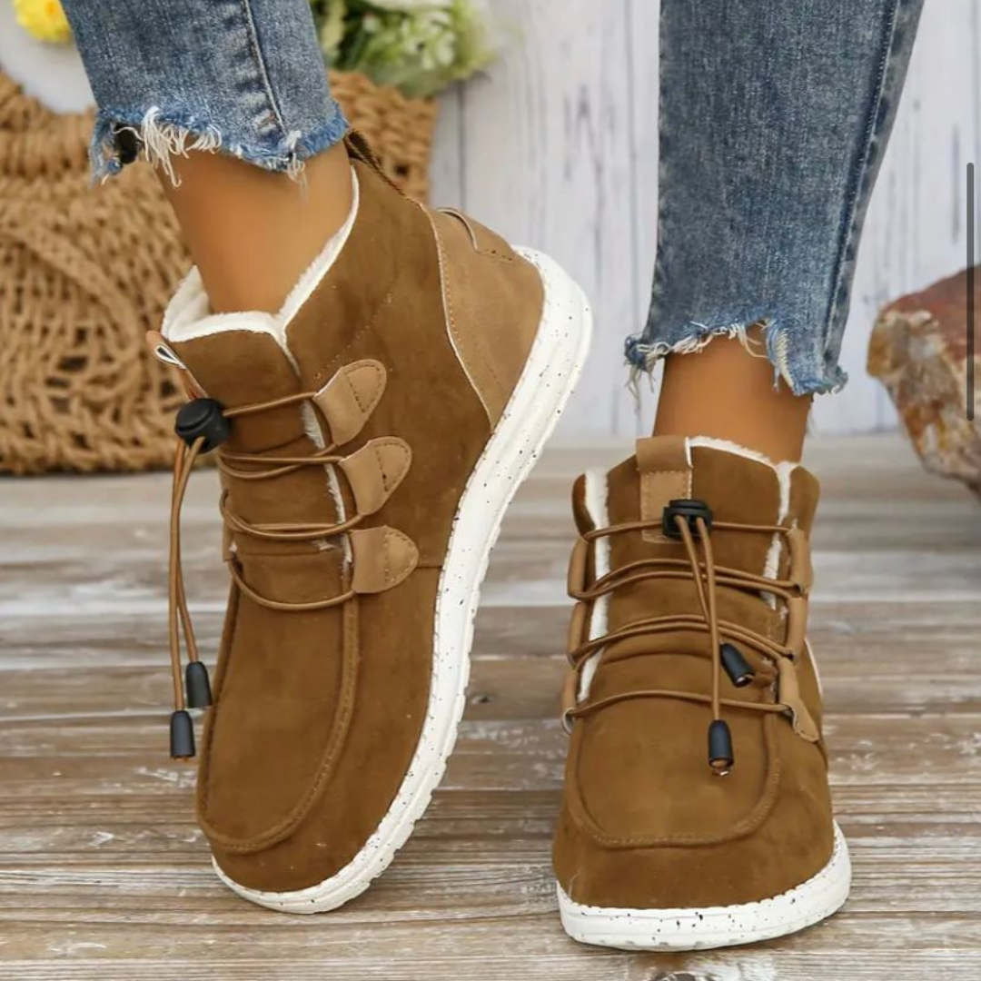 Grace | Classic Toggle Lace Up Ankle Winter Boots
