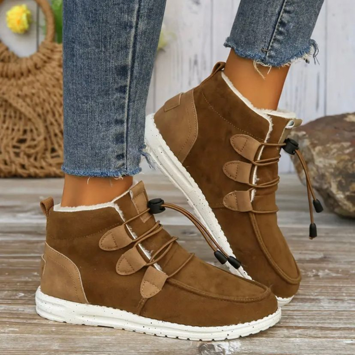 Grace | Classic Toggle Lace Up Ankle Winter Boots