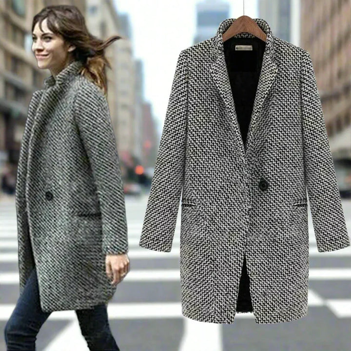 Grace | Timeless Single-Breasted Longline Winter Coat