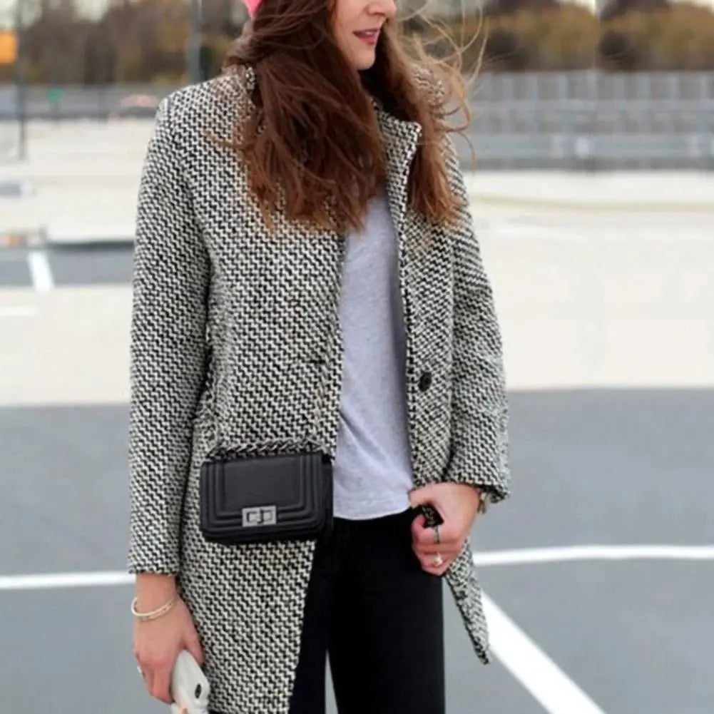 Grace | Timeless Single-Breasted Longline Winter Coat