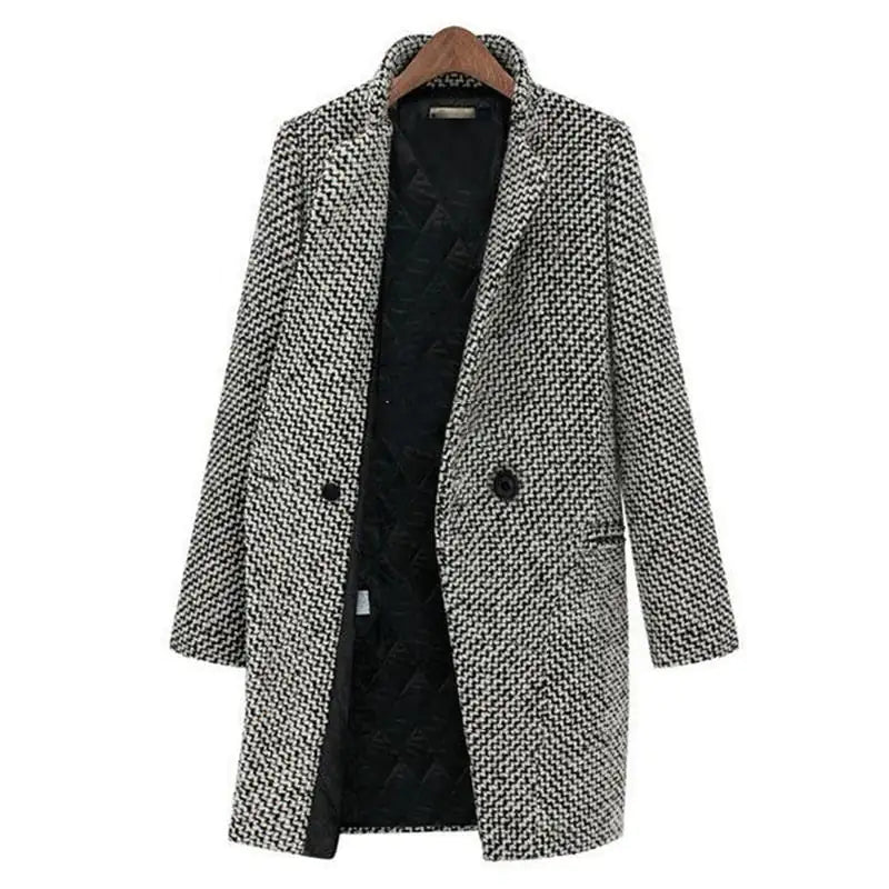 Grace | Timeless Single-Breasted Longline Winter Coat