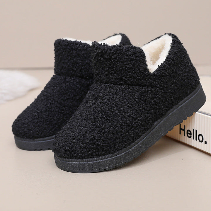 Hallie | Elegant Fleece-Lined Womens Slippers Ankle Boots