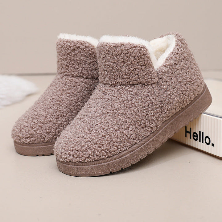 Hallie | Elegant Fleece-Lined Womens Slippers Ankle Boots