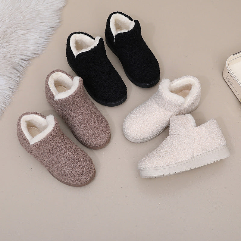 Hallie | Elegant Fleece-Lined Womens Slippers Ankle Boots