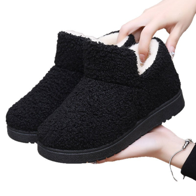 Hallie | Elegant Fleece-Lined Womens Slippers Ankle Boots