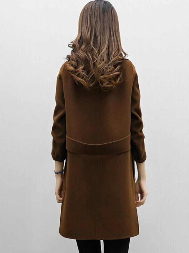 Hallie | Sophisticated Double-Breasted Longline Winter Coat