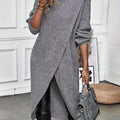 Harper | Cosy Wrap Front Knit Jumper Dress