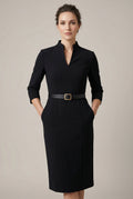 Harriet | Elegant Belted Blazer Dress with Notch Collar