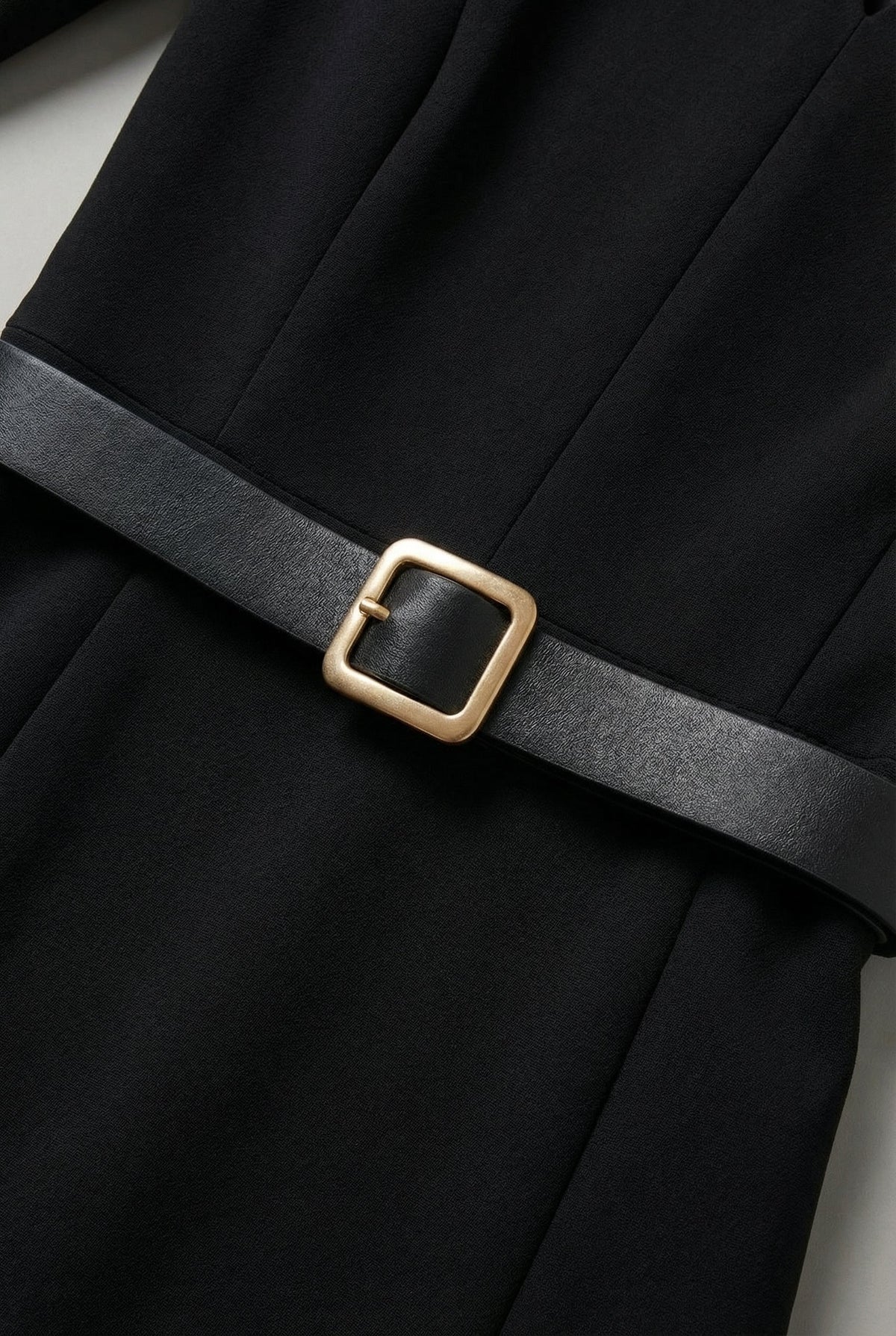 Harriet | Elegant Belted Blazer Dress with Notch Collar