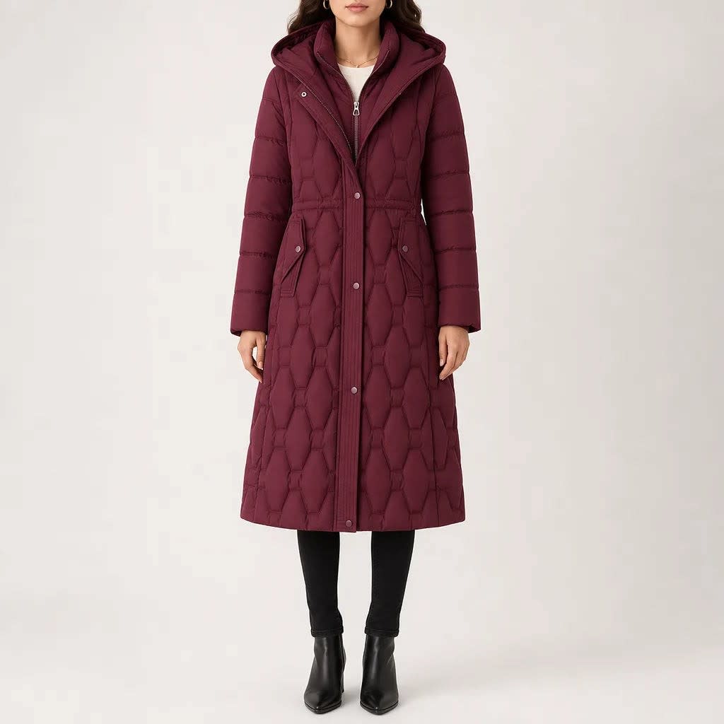 Hazel | Classic Longline Hooded Puffer Coat