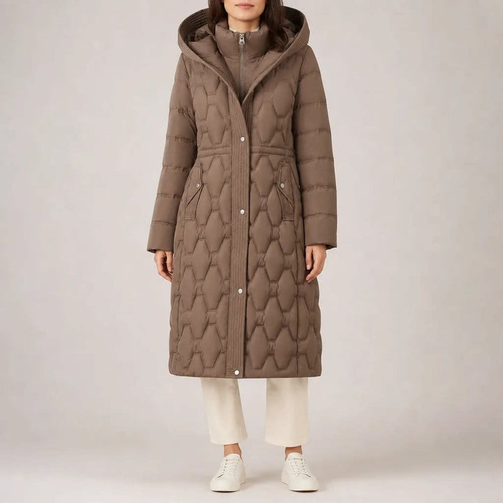Hazel | Classic Longline Hooded Puffer Coat