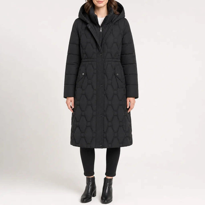 Hazel | Classic Longline Hooded Puffer Coat