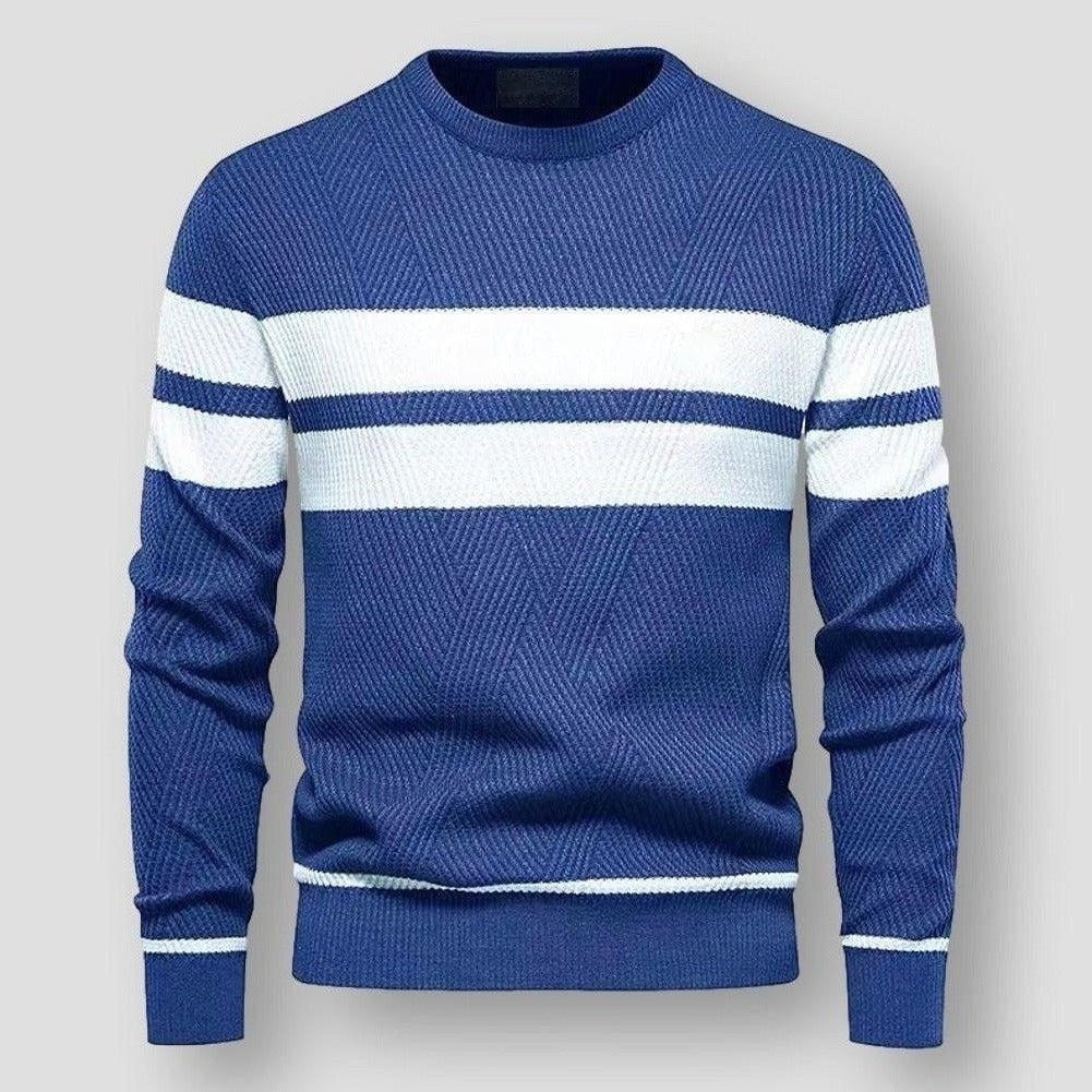 Henry | Stylish Striped Crew Neck Mens Knitted Jumper
