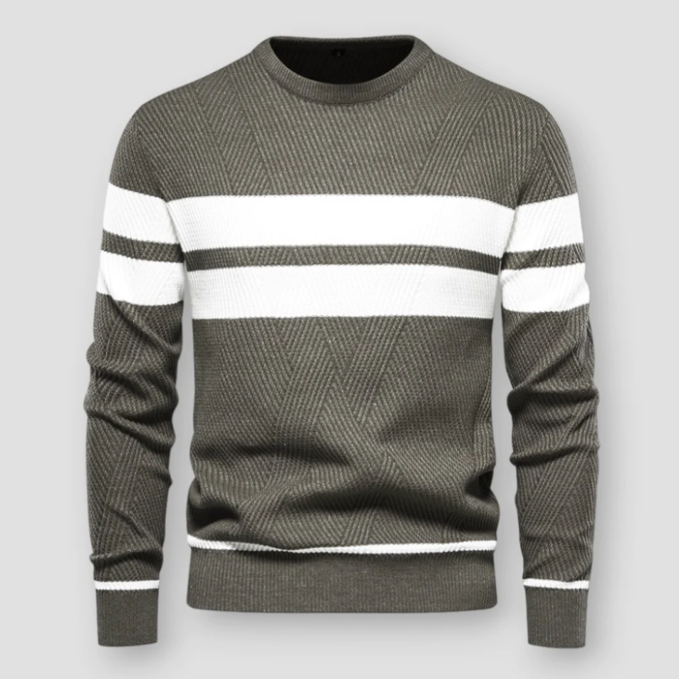 Henry | Stylish Striped Crew Neck Mens Knitted Jumper