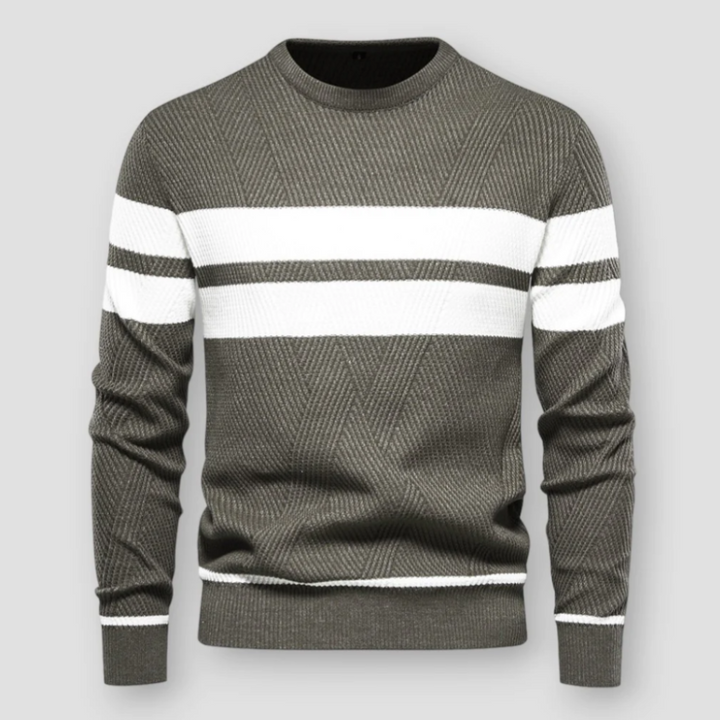 Henry | Stylish Striped Crew Neck Mens Knitted Jumper