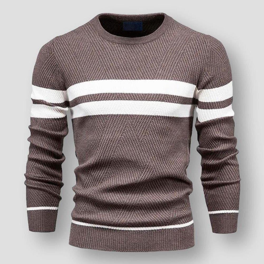 Henry | Stylish Striped Crew Neck Mens Knitted Jumper