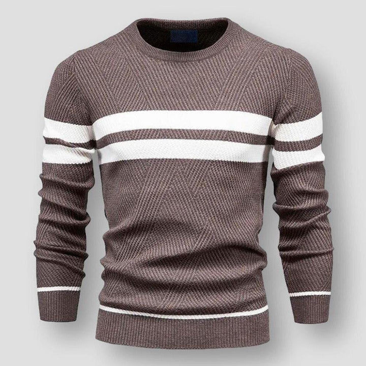 Henry | Stylish Striped Crew Neck Mens Knitted Jumper