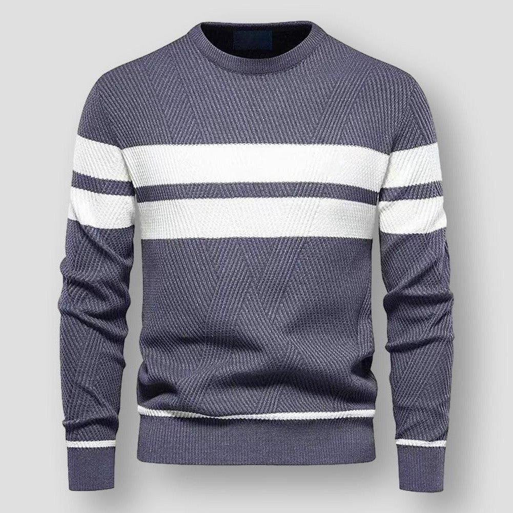 Henry | Stylish Striped Crew Neck Mens Knitted Jumper